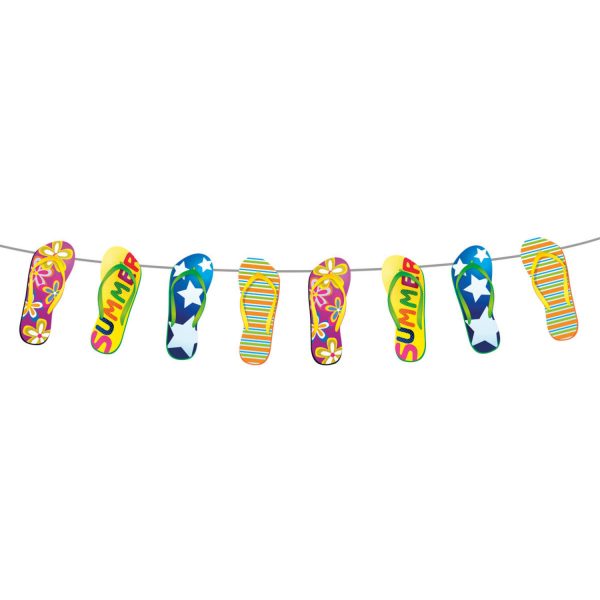Girlande mit Flip-Flops - 10 Meter