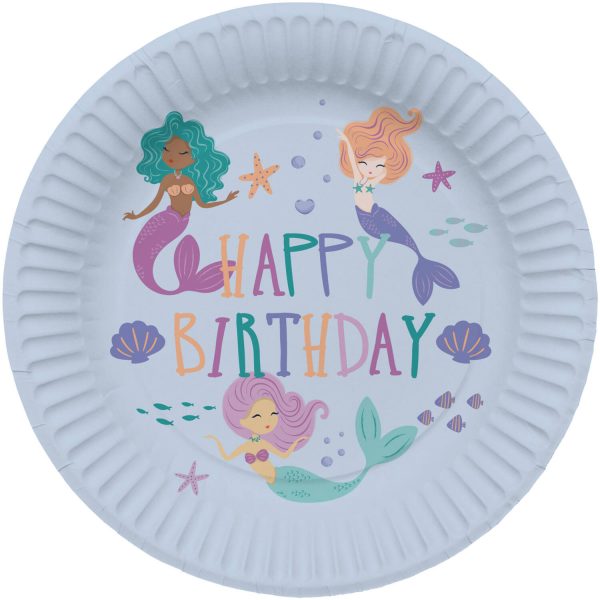 Teller - Mermaid Magic - 23 cm - 8 Stück