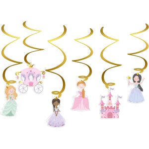 Hängdekoration - Pretty Princess - 6 Stück