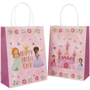 Geschenktüten - Pretty princess - 20 x 27 cm - 6 Stück