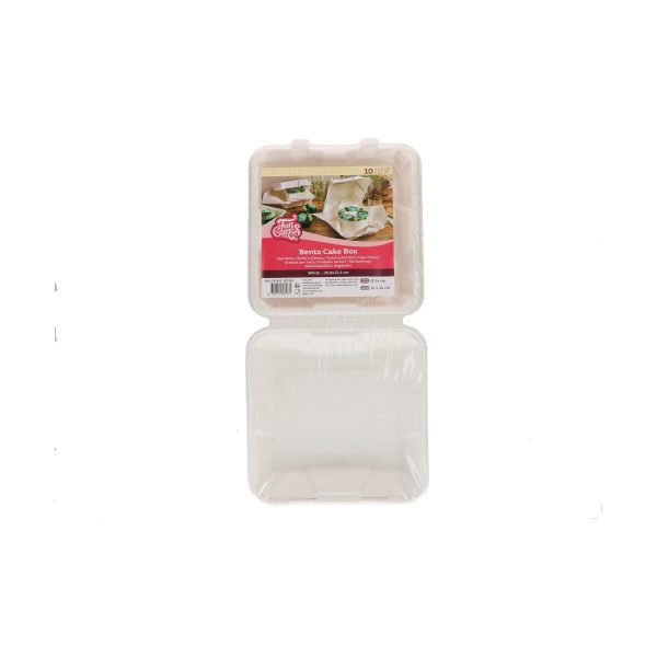FunCakes Bento-Kuchenbox Weiß 20,8x22,1 cm pk/10