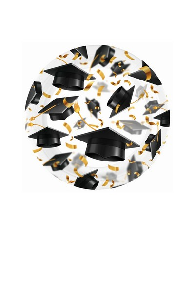 8 Papier- Teller Absolventen Graduation Abschluss