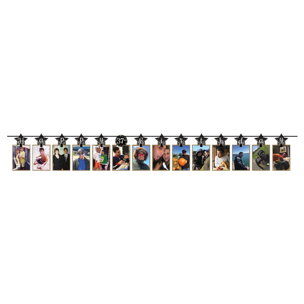 Fotogirlande Sparkling Gold Celebrations Papier personalisierbar