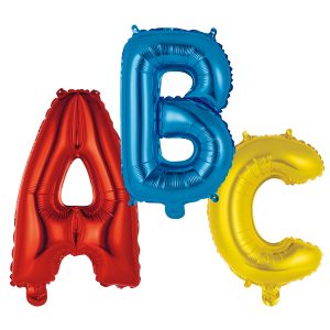 Mini Letter ABC Set School Start Folienballon 30 cm x 40 cm