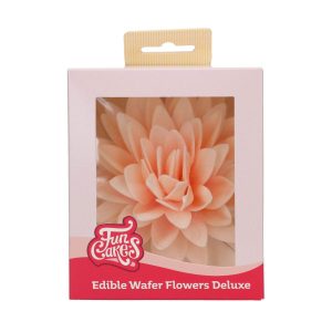 FunCakes Essbare Papierblumen Deluxe Pfingstrose Orange Ombre Groß pk/1