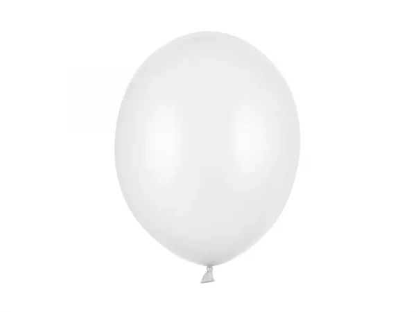10 Ballons Strong 30cm, Metallic Pure White