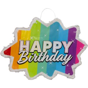 Pinata Stern Rainbow Bday - 38x28cm