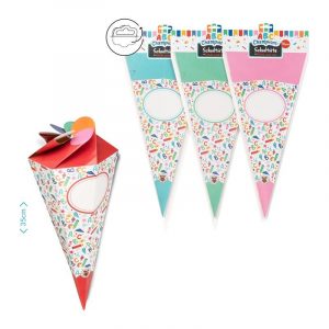 Schultüten 35cm faltbar, verschiedene Farben