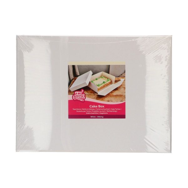FunCakes Tortenbox Weiß 50x40x15 cm pk/1