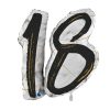XXL Folienballon Marble Mate 18 Negro 97cm
