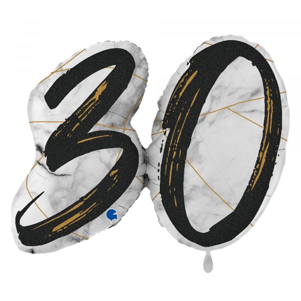 XXL Folienballon Marble Mate 30 Negro 97cm