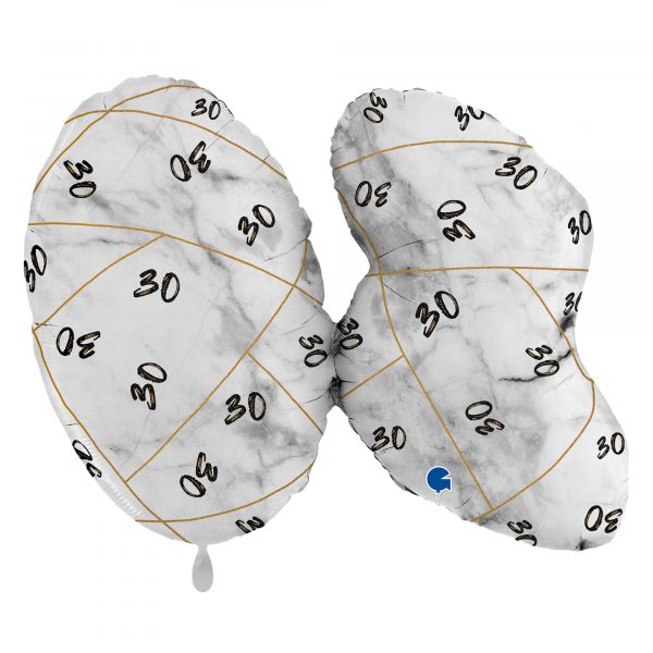 XXL Folienballon Marble Mate 30 Negro 97cm