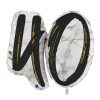 XXL Folienballon Marble Mate 40 Negro 97cm