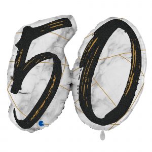 XXL Folienballon Marble Mate 50 Negro 97cm