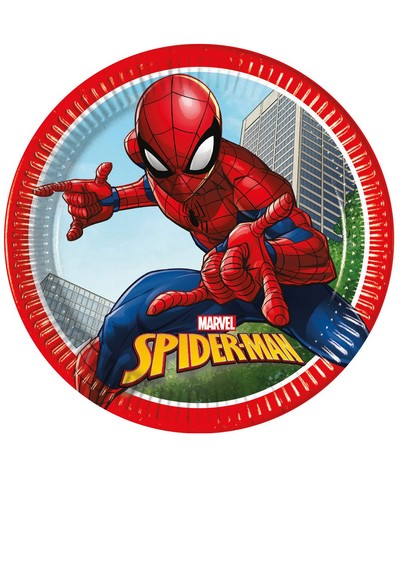 Spiderman - Teller Ø23cm / 8 Stück