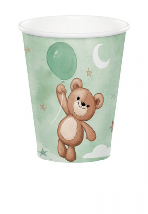 8 Becher Teddybär Baby 266ml