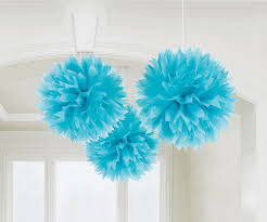 Fluffy, hellblau, 40 cm, 3 Stück