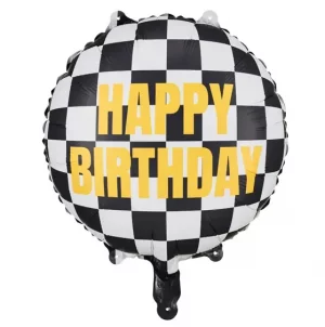 Folienballon Zielflagge - 45 cm