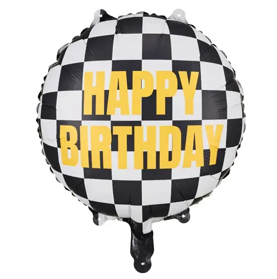 Folienballon Zielflagge - 45 cm