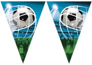 Papier-Dreiecksfahne Banner Fußballfan