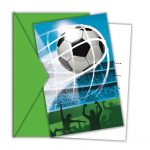 6 Einladungen & Umschläge FSC - Fußballfans