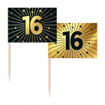 50 Flaggenpicks -  '16' Golden Celebrations