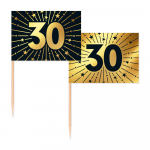 50 Flaggenpicks -  '30' Golden Celebrations