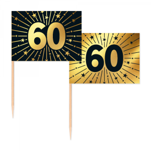 50 Flaggenpicks -  '60' Golden Celebrations