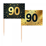 50 Flaggenpicks -  '90' Golden Celebrations