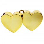 Ballongewicht doppel Herz Gold