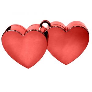 Ballongewicht doppel Herz Rot