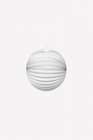Papierlaterne rund Weiß 25cm