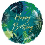 Standard Folienballon Tropical Birthday 43cm
