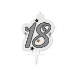 Geburtstagskerze "18" - Milestone Happy Birthday