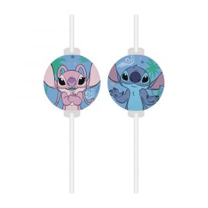 4 FSC Papier Medaillon Trinkhalme - Stitch & Angel