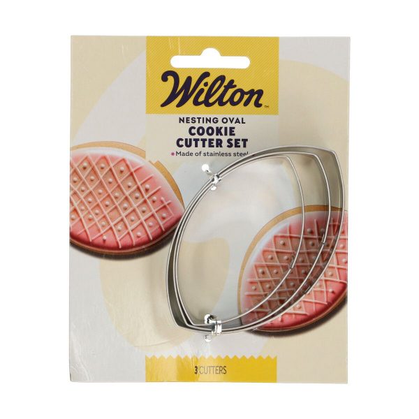 Wilton Nesting Keksausstecher Ovaal Set/3