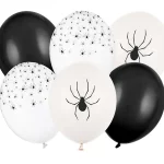 Ballons 30 cm, Happy Birthday, Spinnen, Mix