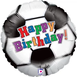 Folienballon "Fußball Happy Birthday"45cm