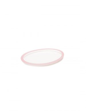 Servierschale rosa Oval 40x25,3cm