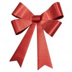 1-noeud-rouge-brillant-geant-71cm-x-86cm RIESIGE GLÄNZENDE ROTE SCHLEIFE 71CM X 86CM