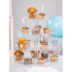 2 Etagere 4 Etagen aus Plexiglas 30cm x 30cm Höhe 32cm