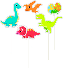 6538-Cake-picks-Dino 50 Dinosaurier Picker