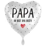 Folienballon "Papa du bist der Beste" Vatertag 45cm