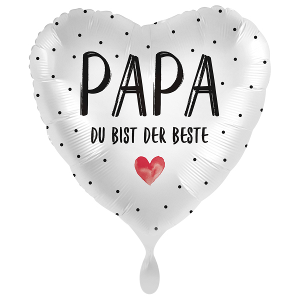Folienballon "Papa du bist der Beste" Vatertag 45cm