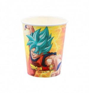 8-gobelets-300ml-plastic-free-dragon-ball 8 Becher aus Papier Dragon Ball 300ml