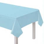 Tischdecke Hellblau Plastik 137 x 274cm