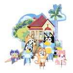 Tischdekorations-Set Bluey Papier 7-teilig 50 cm x 36 cm / 8 cm x 5 cm ' 19 cm x 12 cm