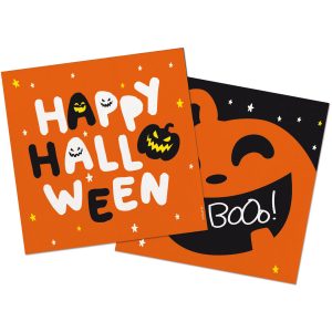 Servietten 'Happy Halloween' - Halloween BoOo! - 33 x 33 cm - 20 Stück