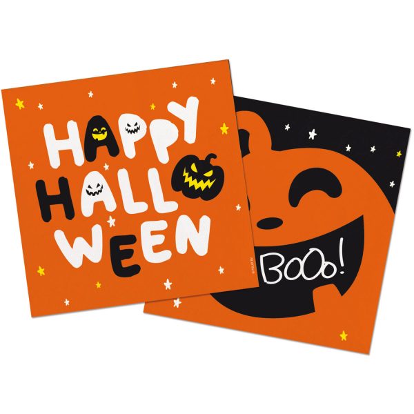Servietten 'Happy Halloween' - Halloween BoOo! - 33 x 33 cm - 20 Stück