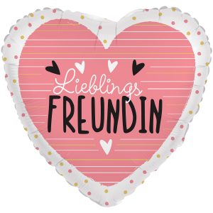 Folienballon  "Lieblingsfreundin " Herz, 43 cm